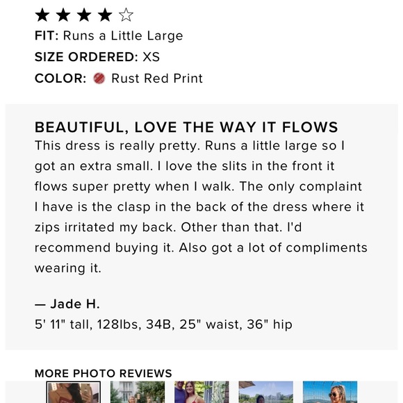 Lulu’s Rust Red Stripe Print Tie Back Side Slit Midi Dress - Picture 14 of 16